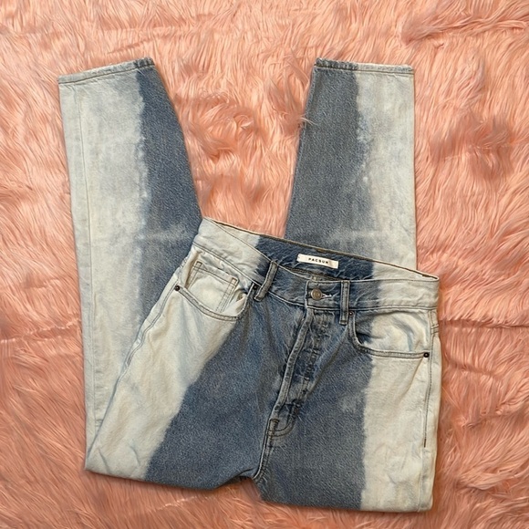 PacSun Size 27 Ultra High Rise Slim Jeans Button Fly Two Tone Stone Wash - Picture 1 of 8